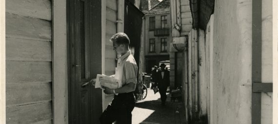 Post delivery in 1950s Bergen